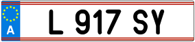 Trailer License Plate